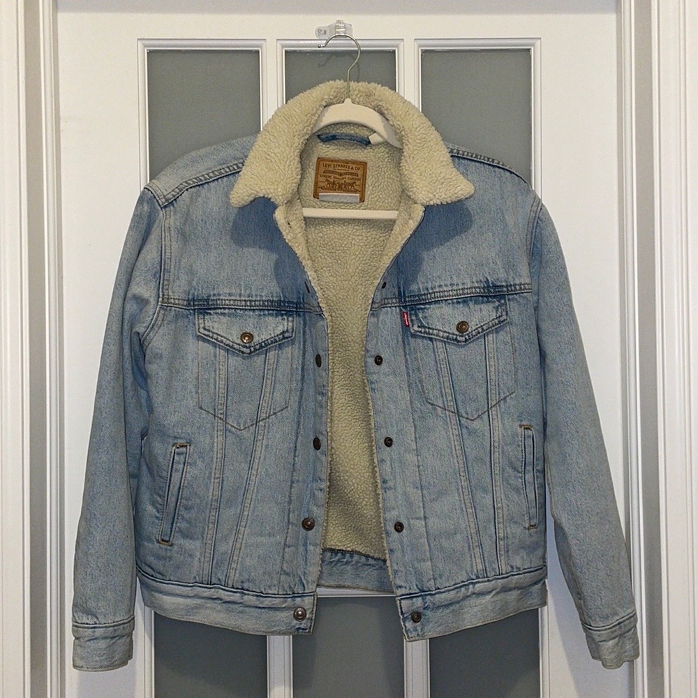Levi’s: Ex-Boyfriend Stretch Sherpa Trucker Jacket - Size Small